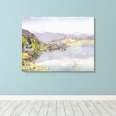 Het Lucerne-meer, Mount Pilatus op afstand Canvas Afdruk (Insitu (Houten vloer))