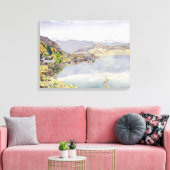 Het Lucerne-meer, Mount Pilatus op afstand Canvas Afdruk (Insitu (Woonkamer))