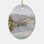 Het Lucerne-meer, Mount Pilatus op afstand Keramisch Ornament (Rechts)