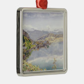 Het Lucerne-meer, Mount Pilatus op afstand Metalen Ornament (Rechts)