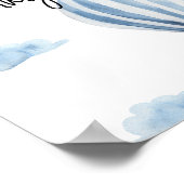 Het luchtballon - Hoe groot is mama's buik Poster (Hoek)