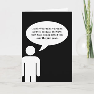 het luchten van grieven FESTIVUS Feestdagen Kaart