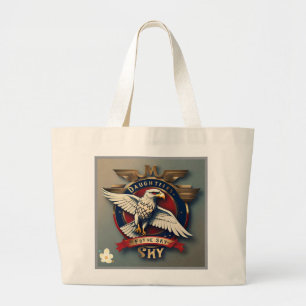 "Het luchtruim versterken" Grote Tote Bag