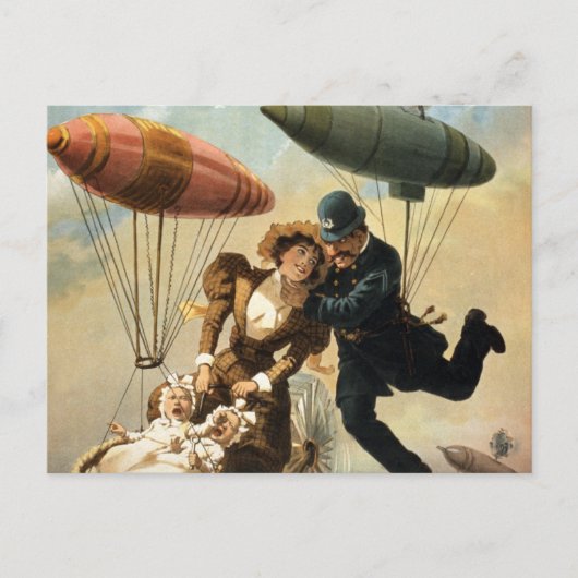 Het luchtschip - het vliegdekschip briefkaart (Voorkant)