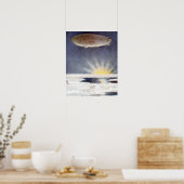 Het luchtschip Norge van Raold Amundsen over de No Poster (Keuken)