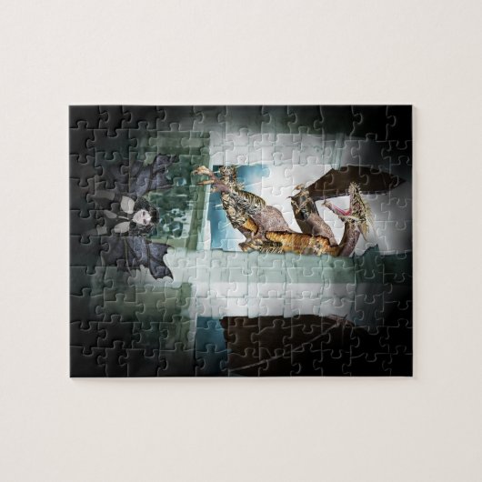 Het luchtvignet van de Dragon Legpuzzel (Horizontaal)