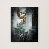 Het luchtvignet van de Dragon Legpuzzel (Verticaal)