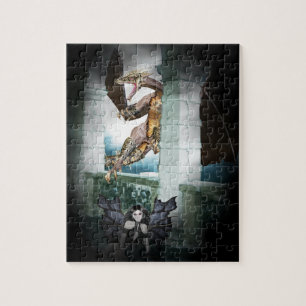 Het luchtvignet van de Dragon Legpuzzel