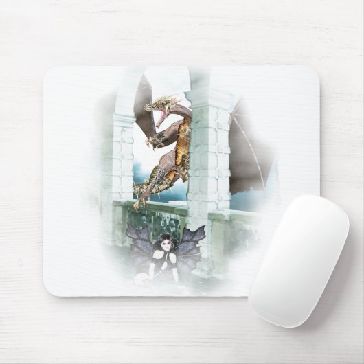 Het luchtvignet van de Dragon Muismat (Met muis)