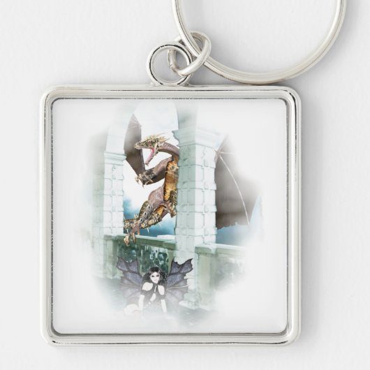 Het luchtvignet van de Dragon Sleutelhanger (Voorkant)