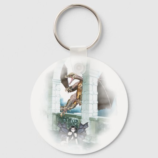 Het luchtvignet van de Dragon Sleutelhanger (Voorkant)