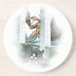 Het luchtvignet van de Dragon Zandsteen Onderzetter