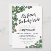 Het Lucky Bride Clover-Vrijgezellenfeest tonen Kaart (Voorkant)