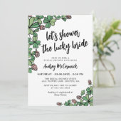 Het Lucky Bride Clover-Vrijgezellenfeest tonen Kaart (Staand voorkant)