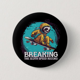 het luiaard snelheidsrecord verbreken ronde button 5,7 cm