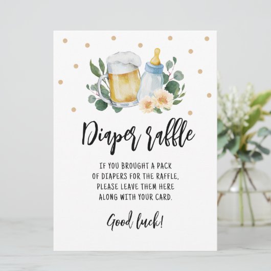 Het luidere Raffle-teken Game Baby breekt groen Kaart (Staand voorkant)