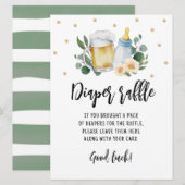 Het luidere Raffle-teken Game Baby breekt groen Kaart (Voorkant / Achterkant)