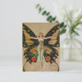 Het luidop - vlindermeisje briefkaart (Staand voorkant)