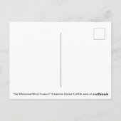 "Het luidruchtige woord, Lenore!" Briefkaart (Achterkant)