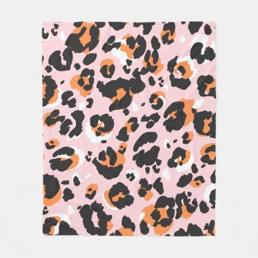 Het luippatroon naadloos. Klassieke leo textuur. T Fleece Deken (Voorkant)