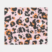 Het luippatroon naadloos. Klassieke leo textuur. T Fleece Deken (Voorkant (Horizontaal))