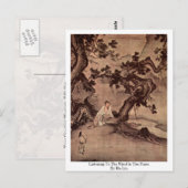 Het luisteren naar het wind in de mijnen door Ma L Briefkaart (Voorkant / Achterkant)