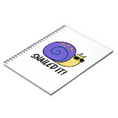 Het Lukt Me Grappige Slakkenpun  Notitieboek (Linkerzijde)