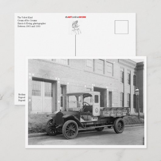 Het lul-ijs-ijs van Velvet Briefkaart (Voorkant / Achterkant)