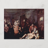 Het Lunatic Asiel van Hogarth William Briefkaart (Voorkant)