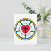 Het Luther Roos Lutheranisme Martin Luther Briefkaart (Staand voorkant)