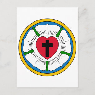 Het Luther Roos Lutheranisme Martin Luther Briefkaart