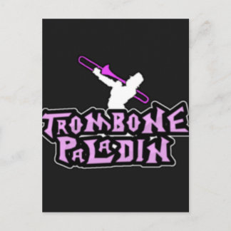 Het luxe Logo van de Voorvechter van de Trombone Briefkaart