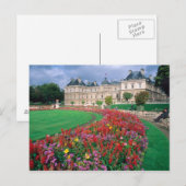 Het Luxemburgse paleis in Parijs, Frankrijk. Briefkaart (Voorkant / Achterkant)