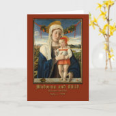 Het maagdelijke Kind Giovanni Bellini van Mary en Kaart (Gele Bloem)