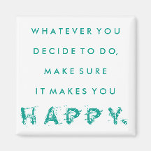 Het maakt je blij magneet | BLAUWGROEN