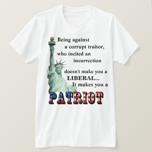 Het maakt je een PATRIOT T-Shirt (Design voorkant)
