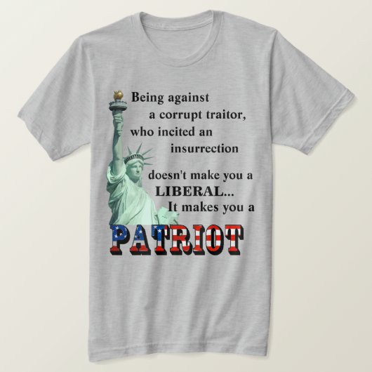 Het maakt je een PATRIOT T-Shirt (Design voorkant)