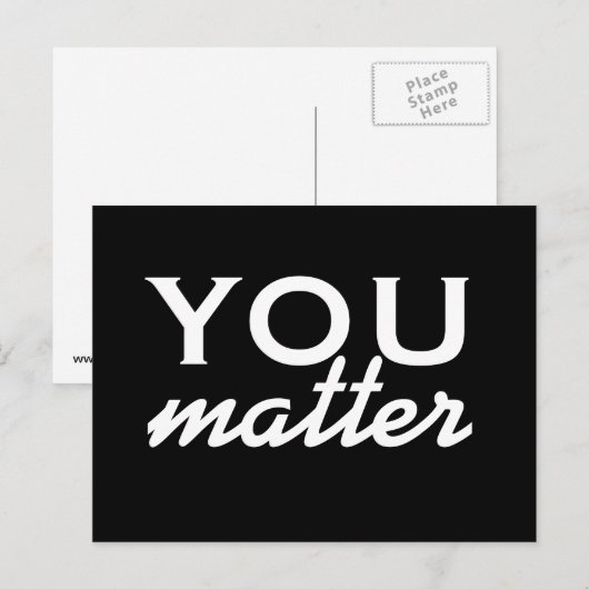 Het maakt jou uit - motivatie briefkaart (Voorkant / Achterkant)