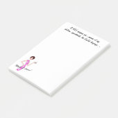 "Het maakt me allemaal bang!" Schrijf het op! Diva Post-it® Notes (Schuin)
