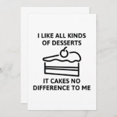 Het maakt me geen verschil. bedankkaart (Voorkant / Achterkant)