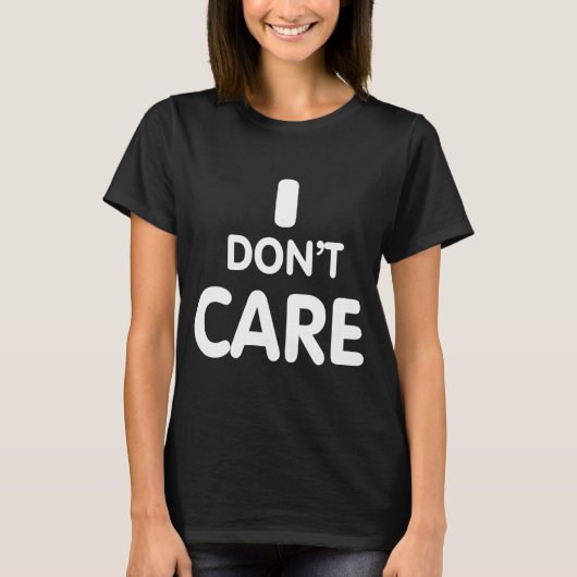 Het maakt me niet uit t-shirt (Voorkant)
