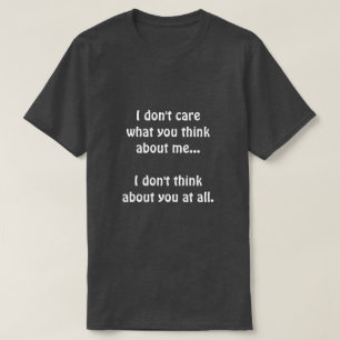 Het maakt me niet uit t-shirt