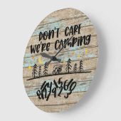 Het maakt niet uit dat we Wooden Planks Rustic Fun Grote Klok (Hoek)