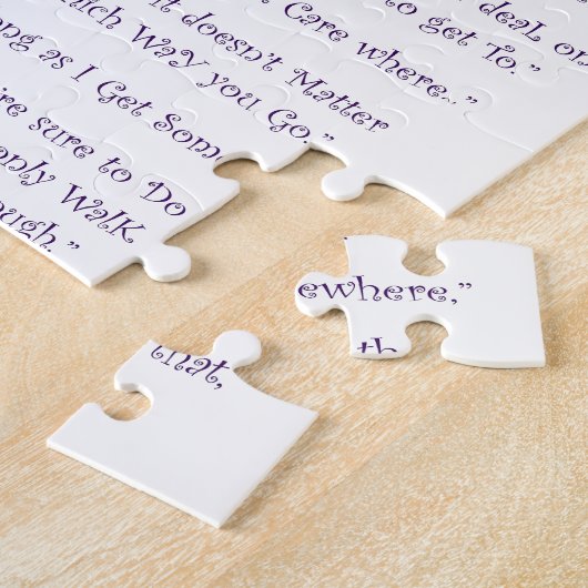 Het maakt niet uit hoe je gaat legpuzzel (Zijkant)