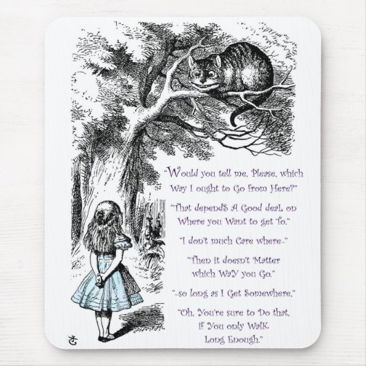 Het maakt niet uit hoe je gaat muismat (Voorkant)