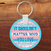 Het maakt niet uit van wie je houdt sleutelhanger (Voorkant)