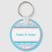 Het maakt niet uit van wie je houdt sleutelhanger (Achterkant)