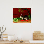 Het maal van de konijnen van Henri Rousseau Poster (Keuken)