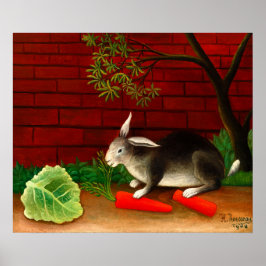 Het maal van de konijnen van Henri Rousseau Poster