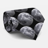 Het maan - 3D effect Stropdas (Opgerold)